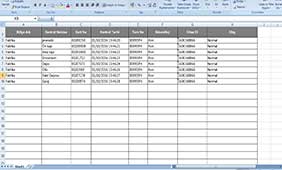 Bekçi tur sistemi excell'e aktarım